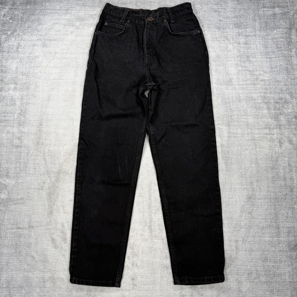 Levis Jeans Youth 14.5 Black 550 Relaxed Fit Orange Tab Tapered Vintage 90s